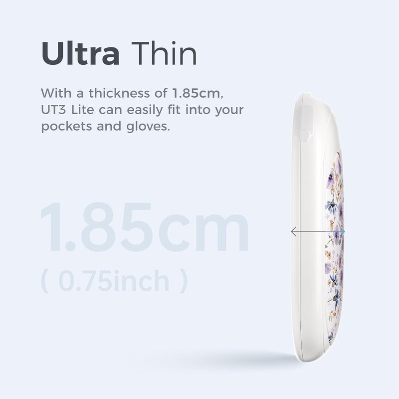 OCOOPA Magnetic Rechargeable Hand Warmers 2 Pack, Ultrathin Electric Handwarmers, Portable Pocket-Sized Heater, for Men, Women Purse Must Haves, Union UT3 Lite - Image 3